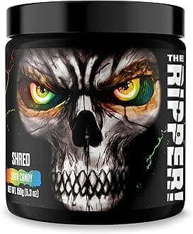JNX SPORTS The Ripper! Fat Burner Pre Workout for Men & Women – Thermogenic Fat Burning Powder & Appetite Suppressant, Boost Energy & Endurance – Sour Candy 30 Servings