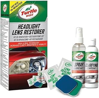 51768 Headlight Restorer Kit Headlamp Cleaning Restores Brightness Kit, (Old Version)