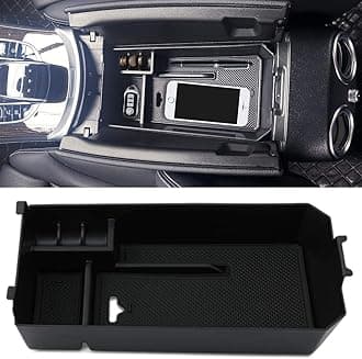 Center Console Organizer Tray Armrest Secondary Storage Box Compatible with Mercedes Benz C Class W205 2015-2021(Sedan & Coupe Only), GLC W253 2016-2022