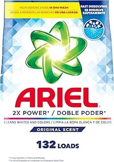 Ariel Powder Laundry Detergent, Original Scent, 211 oz, 132 Loads