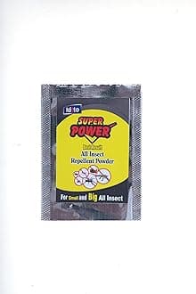 KITTO Super Power All Insect Repellent Organic Spray Powder, For Cockroach, Ant, Bed Bug, Fly & Spider (Pack of 3) Make Solution of 6 litres of water.