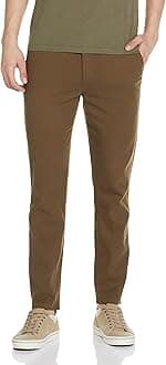The Indian Garage Co Men Slim Fit Solid Mid-Rise Stretchable Chinos