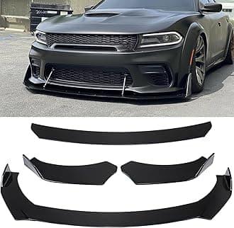 AUTO MT 3pcs Car Universal Black Front Bumper Spoiler Lip Chin Up Body Kit Splitter