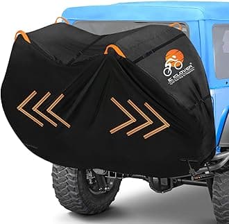 IC ICLOVERBike Cover for Rack, Transport, Outdoor, Waterproof, 1 Bike Hitch, 600D