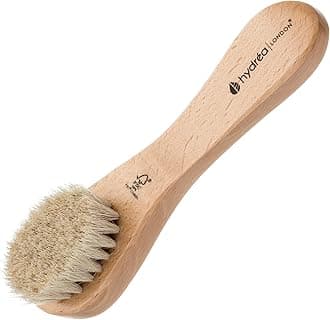 Face Brush - Natural Bristle Dry Facial Cleansing Skin Exfoliator, Gentle Scrub & Exfoliating, Helps Lymphatic Flow – FSC® Certified Beechwood.