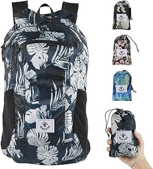 4Monster Hiking Daypack,Water Resistant Lightweight Packable Backpack for Travel Camping Outdoor