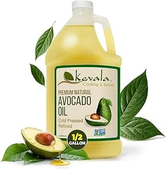 Kevala Avocado Oil – Cold Pressed | Non‑GMO Project Verified & Kosher | Multipurpose for High Smoke Point Cooking, Roasting, Sautéing & Skin Moisturizing – Ideal Kitchen Staple – 64 Fl Oz (Pack of 1)