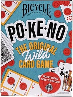 Bicycle Pokeno Card Game (1 Deck, Scorecards and Chips, for Children from 3 Years)