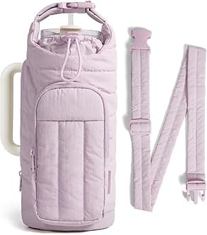 Water Bottle Holder Bag with Strap, 40/32 oz Crossbody Bag Gym Accessories, Sling Purses for Women