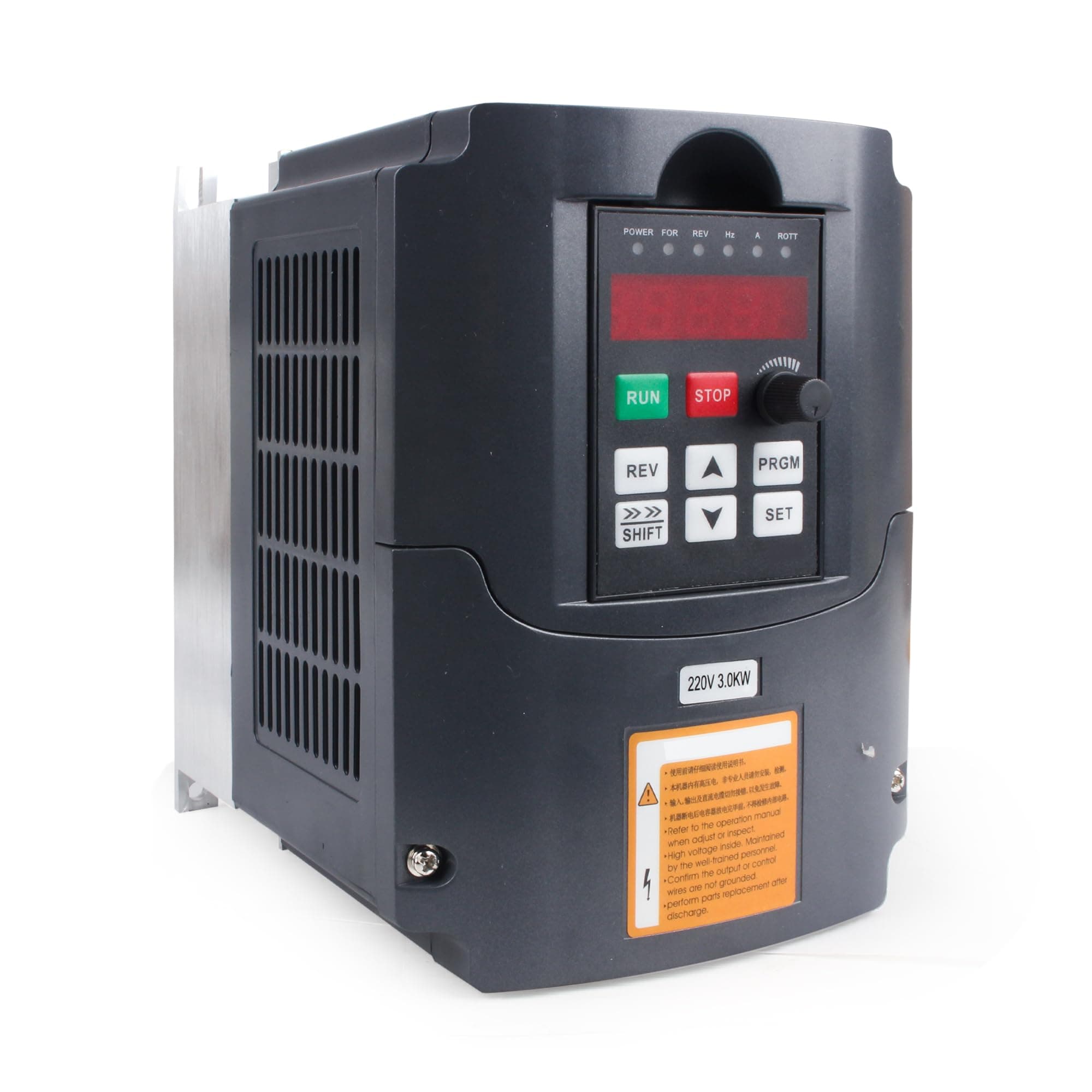RATTMMOTOR Variable Frequency Drive 220V 3KW 4HP VFD Inverter Frequency Converter 400Hz 13A Single Phase Input, 3 Phase Output Cable for CNC Water-Cooled Air-Cooled Spindle Motor Speed Control