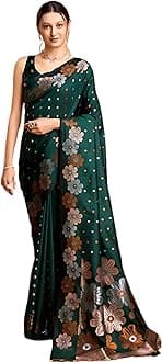 C J Enterprise Women's Pure Kanjivaram Silk Saree Soft Design With Blouse Piece For Wedding (Almari-55)