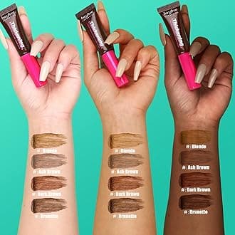 bayfree Thickening Eyebrow, Waterproof Tinted Brow Glue, Wearable Eyebrow Glue for 16h, Brunette