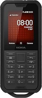 Nokia 800 Tough 2.4 Inch 4G UK SIM-Free Feature Phone with Google Assistant (Single-SIM) - Black