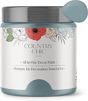 Country Chic Paint Chalk Style - for Furniture, Home Decor, Crafts - Eco-Friendly - All-in-One - No Wax Needed (Nightfall [Blue], Sample (4 oz))