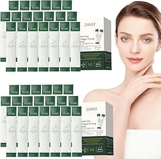 40 Pack Collagen Firming Face Mask，Wash-Free Firming Anti-Ageing Moisturising Face Mask,Smooth & Tight Skin,Facial Masks For Both Men And Women Of All Skin Types