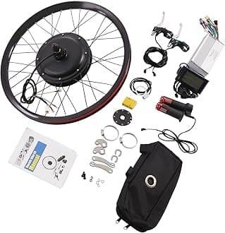 Electric Bicycle Conversion Kit, 72v 2000w Rear Wheel Motor with Mutifunction LCD Display, 9-Speed Electric Bike Hub Motor Conversion Kit for 27.5" E-Bike(560rpm)