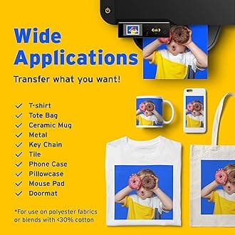 Printers Jack 400ML Yellow Sublimation Ink Refill for Epson C88 C88+ WF7710 ET2720 ET4700 ET15000 ET2760 ET2750 Inkjet Printers Heat Press Transfer on Mugs, Plates, Polyester Shirts etc