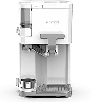 Cuisinart Soft Serve Ice Cream Machine- Mix It In Ice Cream Maker for Frozen Yogurt, Sorbet, Gelato, Drinks 1.5 Quart, White, ICE-48