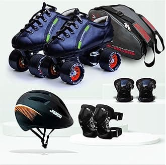 Jaspo Intact Shoe Skate Combo (Shoe Skates+ Helmet+Knee+Elbow+Bag) (SIZE-11 UK Junior (Age 4-5 yrs), Drift Intact)
