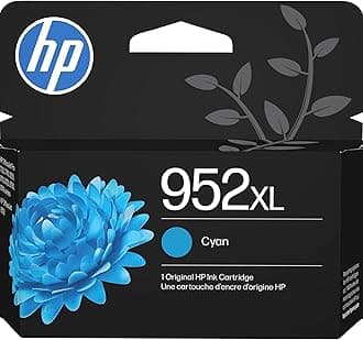 HP 952XL Cyan High-Yield Ink Cartridge | Works OfficeJet 8702, OfficeJet Pro 7720, 7740, 8210, 8710, 8720, 8730, 8740 Series | Eligible for Instant Ink | L0S61AN