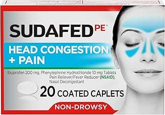SUDAFED PE Head Congestion + Pain