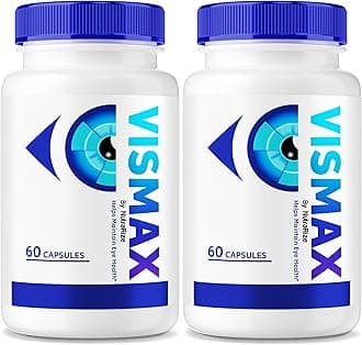 (2 Pack) VisMax Pills - Official Formula to Revive Eye Health, VisiMax Eye Vitamins, All Natural Herbal Supplement to Improve and Protect Eyesight, Vis Max Vision Support Reviews (120 Capsules)