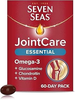 JointCare Essential, with Omega-3, Glucosamine, Chondroitin, Vitamins C and D, Manganese and Zinc, Food Supplements, 60-Day Pack