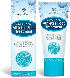Extra Strength Athletes Foot Treatment Cream - Powerful Antifungal Relief for Itching and Burning - Suitable for Men and Women