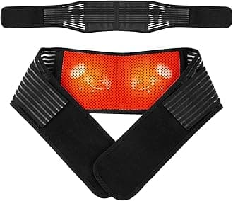 Heated Back Support Belt, Self Heating Lower Back Support Belt For Men & Women, Magnetic Therapy Lumbar Support Belt, Ideal for Back Pain Relief, Tummy Control Belt