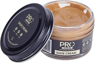 PRO Shoe Cream Polish - 45 ML | Natural Waxes Formula for Leather Shoes | Enriched with Carnauba & Bees Wax | Long-Lasting Shine | Leather Shoe Cream Polish