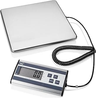 Smart Weigh 440lbs x 6 oz. Digital Heavy Duty Shipping and Postal Scale, with Durable Stainless Steel Large Platform, UPS USPS Post Office Postal Scale and Luggage Scale