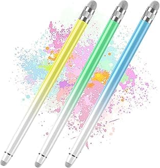 Bopomofo 3PCS Stylus Pen for Touchscreen,Stylus Pen for iPhone/iPad/Tablet Android/Microsoft/Surface, Compatible with Touch Screens(Blue/Green/Yellow)