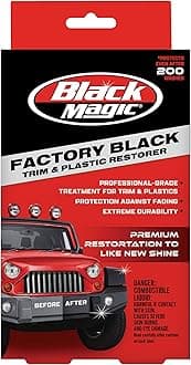 Black Magic Factory Black Trim & Plastic Restorer | Professional-Grade | Reactive Silane Chemistry | Restores Faded Trims & Plastics | Darker Richer Shine | Extreme Durability | Pack of 1 | 59 ML