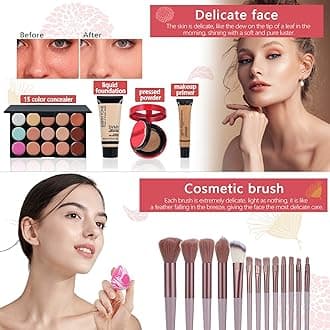 Makeup Set All in One Makeup Kit for Women, Makeup Sets for Teens, Christmas Makeup Gift Set for Teens Girls Women Teenagers, Makeup Kits for Girls Ages 10-12 13-15 14-16 Beginners Make up sets