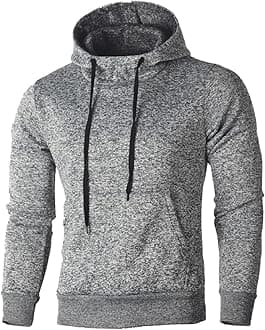 Hoodies for Men Fall Winter 2025 Trendy Oversized Pullover Long Sleeve Jackets Hooded Printed Sweatshirt with Pockets