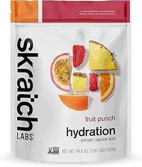 Skratch LabsHydration Powder | Sport Drink Mix | Electrolytes Powder for Exercise, Endurance, and Performance | Fruit Punch | 60 Servings | Non-GMO, Vegan, Kosher