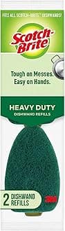 Heavy Duty Dishwand Refills, Keep Your Hands Out of Dirty Water, 2 Refills