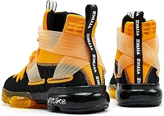 VITUOFLY Kids Basketball Shoes Boys Air Cushion Sneakers Girls Mid Top School Hoops Shoes Non-Slip Outdoor Sports Running Gym Comfortable Durable Little Kid/Big Kid