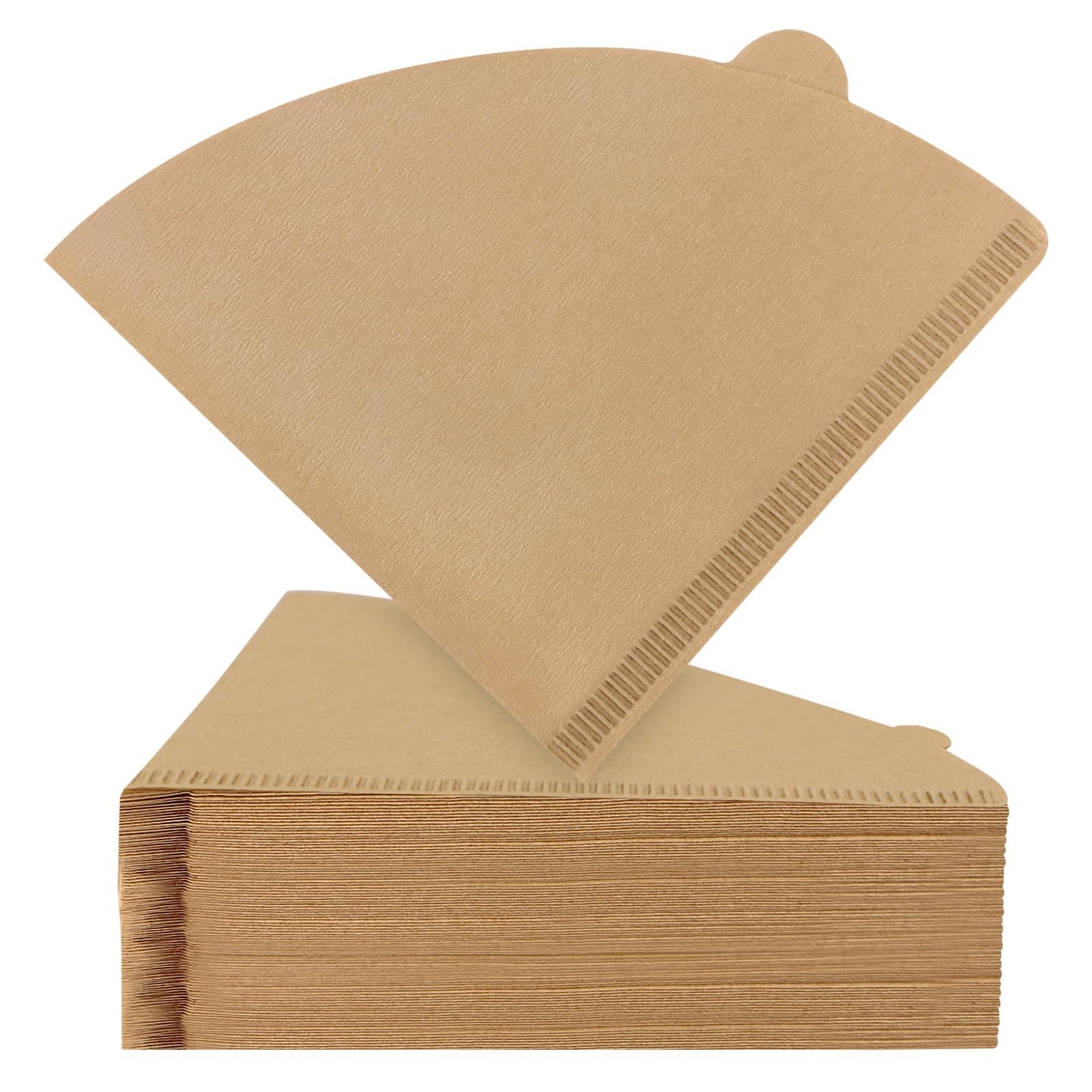 Cone Coffee Filters #2, 200 Count Unbleached Size 02 Coffee Filter, Disposable Natural Paper Filters 2-4 Cup, 02 Cone Filters for Pour Over and Drip Coffee Maker