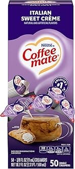 Nestlé Coffee-mate Italian Sweet Creme Creamer - Rich Gelato Italian Creme Flavor - 50/box