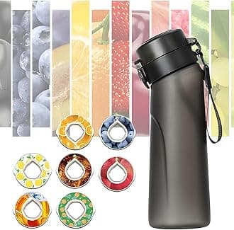 air up Water Bottle Pod Set with 7 Flavor Pods, 0 Sugar 0 Calorie - For Fitness Outdoor School