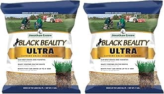 (10322) Black Beauty Ultra Grass Seed - Cool Season Lawn Seed (7 lb) (Pack of 2)