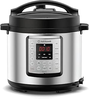Smart Pot Eko, 1000 Watts - 9 In 1 Instant Programmable Electric Pressure Cooker, 6 Liters, 14 Smart Programs, Brushed Stainless Steel/Black, 2 Years Warranty, Silver/Black