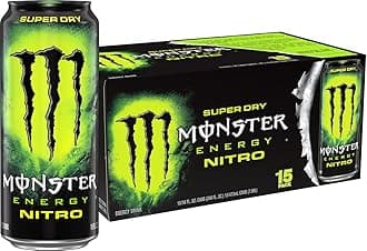 Energy Nitro Super Dry, Maximum Strength, Energy Drink, 16 ounce | Pack of 15