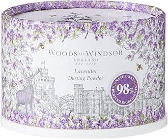 Woods Of Windsor Lavender Body Dusting Powder With Puff for Women, 3.5 Ounce
