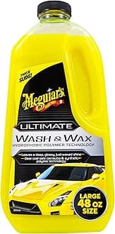 Meguiar's Ultimate Car Wash & Wax 1.4L, Shampoo that Leaves a Deep, Glossy, Just-Waxed Shine - G17748EU