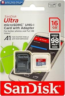 Ultra - Flash Memory Card - 16 GB - MicroSDHC UHS-I (SDSQUNC-016G-AN6IA)