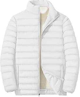 MAGNIVIT Men's Puffer Jackets Lightweight Warm Winter Coat Water-Repellent Windbreaker Insulated Quilted Packable Jacket