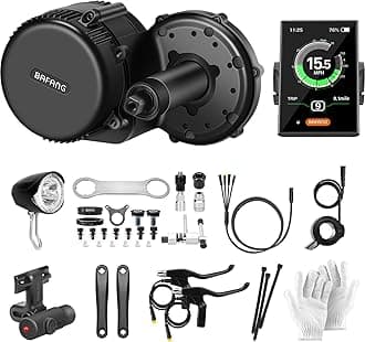 BAFANG BBS01B Central Motor 48V 500W Conversion Kit Ebike Engine G340 3.5 Inch C18 Display