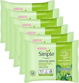 Kind to Skin Cleansing Facial Wipes, 25 Count (Pack of 6)